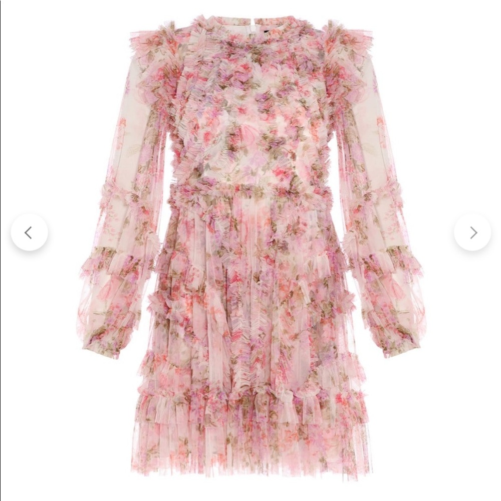 DARLING MEADOW RUFFLE MINI DRESS - WORN ONCE